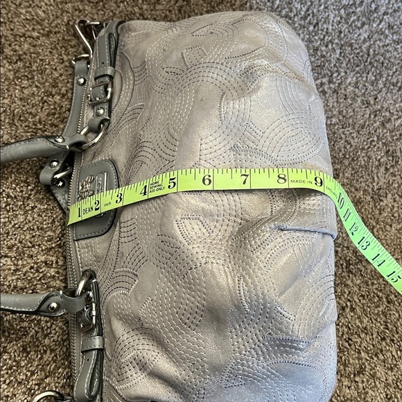 Coach Gray Metallic handbag - Picture 7 of 7
